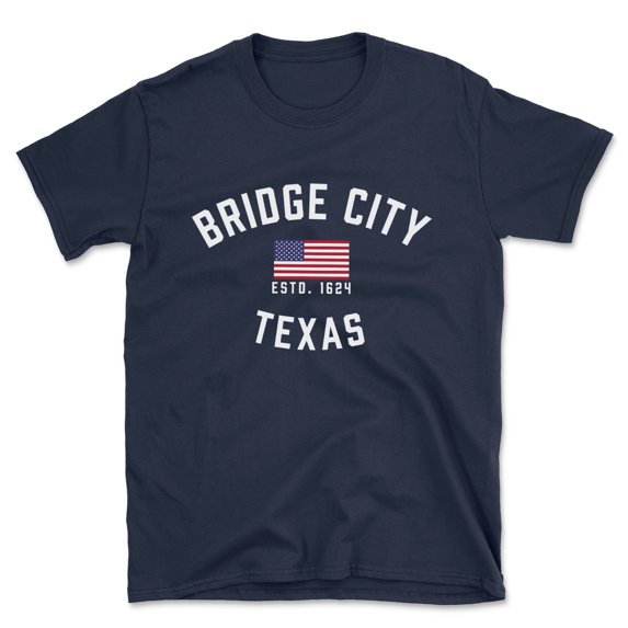 Bridge City Texas Patriot Men's Cotton T-Shirt