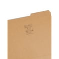 thumbnail image 2 of Guide Height Reinforced Heavyweight Kraft File Folders 2/5-Cut Tabs, Right of Center, Letter Size, Kraft, 100/Box, 2 of 2