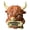 highland cow, variant on Sassy Resin Duck Ornament, Cute Funny Attitude Cartoon Animal Sculpture Desktop Shelf Farmhouse Decor (Style B Duck)
