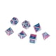 thumbnail image 3 of 7 juegos de dados poliédricos de aleación de zinc para juegos de rol, juegos de mesa y juegos de rol. rosa azul claro azul, 3 of 7