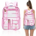 thumbnail image 2 of Sac à Dos Transparent Sacs à Dos Transparents Approuvés pour Stade Femmes Hommes Étudiants Sac à Dos Transparent Grande Capacité Motif PVC Résistant au Stade, 2 of 6