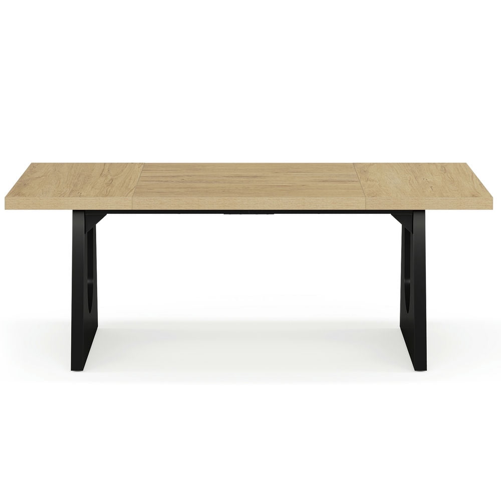 Spaco Wood Dining Table, 70" Rectangular Kitchen Table for 6-8 People, Dining Table for Indoor as Living Room, Kitchen, Gray