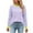 Purple, variant on AherBiu Fall Tops for Women Long Sleeve Striped Crewneck Casual Loose Pullover Top T Shirts Blouse