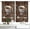 Coffee Theme, variant on Coffee Kitchen Curtains Brown Cute Small Short Cafe Window Curtains Rustic Vintage Farmhouse Cafe Drink Decor Tier Curtain Window Drapes Fabric 2 Panels Rod Pocket Treatment Drapes (26x36 Inch)