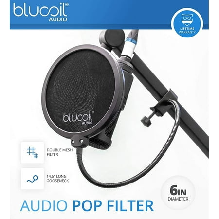 Cloud Microphones CL-1 Cloudlifter Mic Activator with ATR2100X-USB Mic & Blucoil Pop Filter