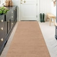 thumbnail image 1 of ANTPOP Runner Rug Outdoor Carpet Runners Hallway Non-Slip Rubberback Area Rugs Indoor Entrance Mat for Entryway Kitchen, 3'x20', Light Brown, 1 of 7