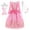Long Pink Dress and Accessories, variant on Aipartys Princess Dress up Birthday Party Fairy Pink Costume for Toddler/Little Girls