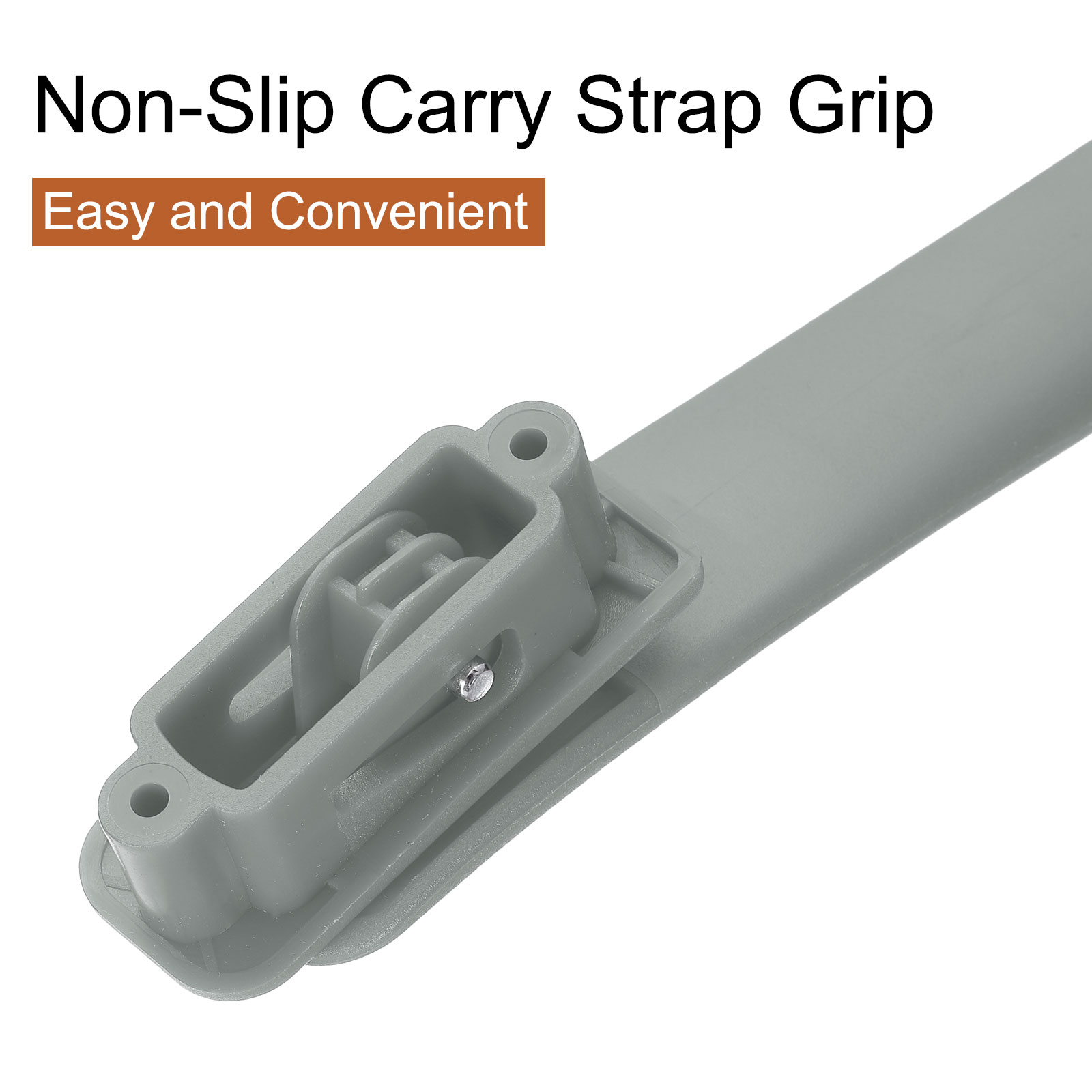 Unique Bargains Durable Luggage Carry Strap Pull Grip Silver Grey