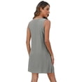 thumbnail image 6 of Sun Dresses for Women 2025 Vacation Sping Summer Casual Sundresses Women's Hawaiian Beach Eyelet Dress with Pockets, 6 of 6