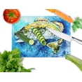 thumbnail image 2 of Carolines Treasures MW1210LCB Bobby Bass Glass Cutting Board, Large, 2 of 2