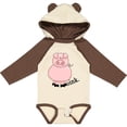 thumbnail image 3 of Inktastic Pig-oink Boys or Girls Long Sleeve Baby Bodysuit, 3 of 5