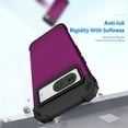 thumbnail image 5 of Allytech Heavy Duty Case for Google Pixel 8, Soft TPU + Rugged PC Triple-Layers Four Corners Protection Shockproof Anti-Scratch Case for Google Pixel 8 - Purple, 5 of 7