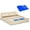 Natural#6, variant on Outdoor Play Equipment Kids Wooden Sandbox, Children Sand Play Station Outdoor, with Adjustable Height Cover, Bottom Liner, Seat, Plastic Basins, Boys and Girls, for Backyard, Beach, Lawn,Backyard Pl