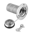 thumbnail image 3 of Loewten Deck Filler, Gas Tank Cap 316 Stainless Steel Wear Resistant Silver Sturdy Rust Proof With Key For Caravans For Boat For Trucks, 3 of 8
