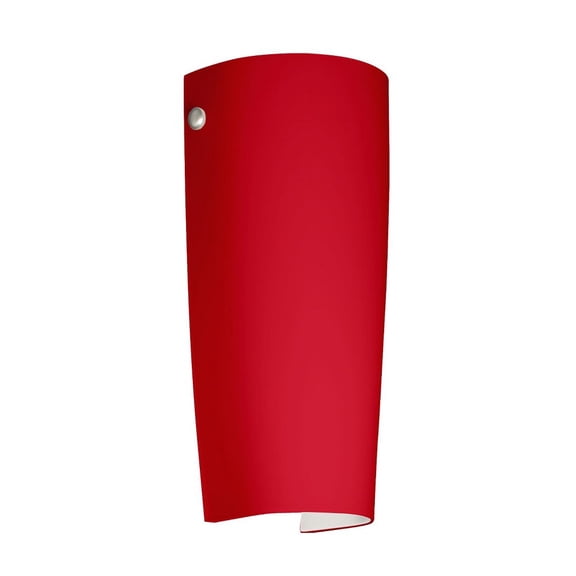 7041RM-PN Besa Lighting Tomas - 1 Light Wall Sconce In Contemporary Style-11.25 Inches Tall and 5 Inches Wide-Polished Nickel Finish-Ruby Matte Glass