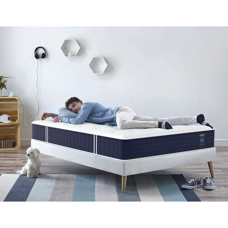 Coolvie Full Size 10 Inch Hybrid Memory Foam Spring Mattress in a Box Medium Firm for Adults and Kids Walmart
