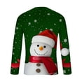 thumbnail image 5 of WXLWZYWL Men's Christmas Sweatshirt Crewneck Trendy Big and Tall Santa Printed Sweatshirts Pullover Tops Party Apparel, 5 of 5