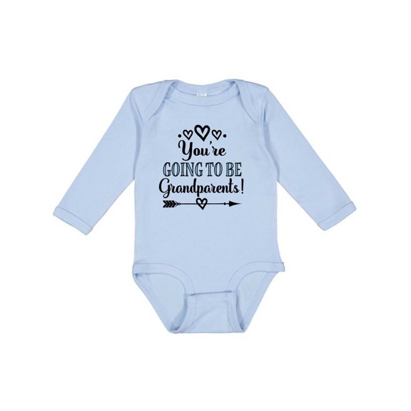 Inktastic Going to Be Grandparents Announcement Boys or Girls Long Sleeve Baby Bodysuit