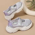 thumbnail image 6 of Purple Children'S Casual Sneakers With Mesh Fabric And Hollow Pattern, Perfect For Active Lifestyles, Providing Comfort And Durability For Everyday Use, 6 of 9