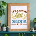 thumbnail image 2 of Beer Sign Stencil Decoration Template 11.8x11.8 inch Plastic Beer Helps Stencils Square Reusable Stencils for Painting on Wood Floor Wall and Fabric, 2 of 6
