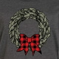 thumbnail image 3 of Instant Message - Buffalo Plaid Christmas Wreath - Women's Any Way Dress, 3 of 6