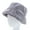 Dark Gray, variant on Winter Women Solid Color Flat Top Wide Brim Warm Plush Fisherman Hat Bucket Cap