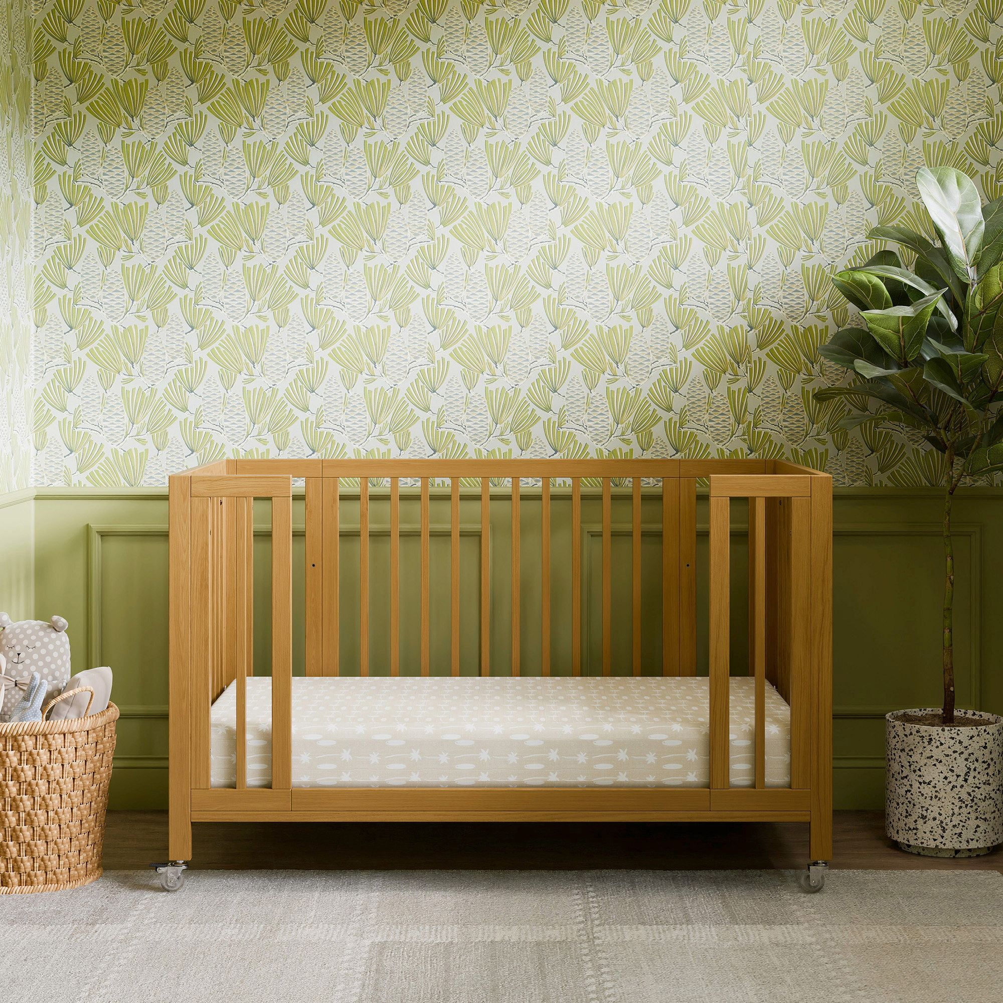 Babyletto Rolli 9-in-1 Convertible All-Stages® Crib with Bassinet & Toddler Bed Conversion Kits