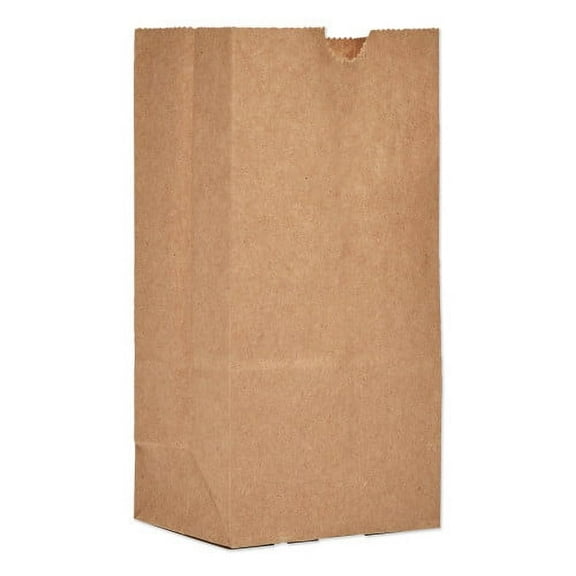 General Grocery Paper Bags, 30 lb Capacity, #1, 3.5" x 2.38" x 6.88", Kraft, 500 Bags, Each