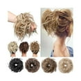 thumbnail image 1 of Pièce de Cheveux Chignon Bouclé Ondulé Synthétique Élastique Duveteux Updo Beigne Extensions de Cheveux, 1 of 7