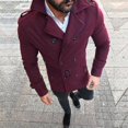 thumbnail image 1 of Men Business Trench Coat Overcoat Long Jacket Slim Fit Outerwear_Gift Of G, 1 of 2