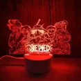 thumbnail image 1 of 1pcs Anime One Pieces Lamp Figure Luffy Sanji Zoro Nami 3D Led Night Light Child Manga Gift Color Changing Action Figure Model Toy7 Colors No RemotNosize Gao Jinjia unisex, 1 of 2