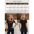 thumbnail image 3 of Vafful Womens T-Shirts Fashion Summer Fall Clothes One Piece Cutout Tops Long Sleeve Ribbed Slim Fitted Shirts Tee Tshirts S-XL, 3 of 8