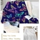 thumbnail image 3 of Butterfly Blankets and Throws Sherpa Throw Blanket Super Soft Reversible Ultra Luxurious Fleece Plush Blanket Purple Rainbow Butterflies Design Throw(, 3 of 4