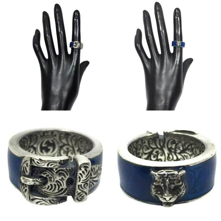Pre-Owned Gucci GUCCI Ring Garden Cat 498500 #10 AG925 Tiger