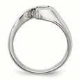 thumbnail image 2 of Chisel Stainless Steel Polished CZ Ring, 2 of 7