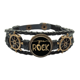 thumbnail image 1 of Usted Rock oro cotizacion handwrite Pulsera marina tejida en cuero, 1 of 4