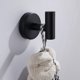 thumbnail image 4 of BRILLAR Lylin Ganchos para toallas de acero inoxidable - Juego de 2, montaje con tornillos, negro - Perfecto para baño, cocina, sala de estar y oficina, 4 of 5