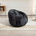 thumbnail image 3 of Bean Bag Chair, Lazy Sofa Chair with Pillows and Armrests, Durable Comfort Lounger High Back Bean Bag Chair Couch for Adults Kids Bedroom Living Room Playroom, Black, 3 of 7