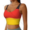 thumbnail image 2 of Sports Bra Women Running Yoga Clothes Vest German Flag Gathering Fitness Vest, 2 of 7