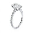 thumbnail image 3 of Veda Jewel Pear Cut Solitaire Engagement Ring - 1.58 Ct Lab-Created Diamond with Accent Lab-Created Diamond in 14K White Gold Plated Rings - Ideal Wedding Gift for Women's - Proposal Rings, 3 of 6