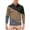 Light Brown-C#50223, variant on Hearthz Patchwork Men's Polo Shirt 3-Button Long Sleeve Shirt Men Summer Vacation Beach Collared Golf Shirts with Pocket