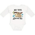 thumbnail image 3 of Inktastic My Titi Loves Me with Sloth and Hearts Boys or Girls Long Sleeve Baby Bodysuit, 3 of 5