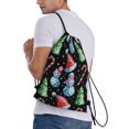 thumbnail image 3 of Drawstring Backpack - Disco Mirror Ball Snowman Splash Proof Small Drawstring Gym Bag for Women Men, Cinch Sports String Bag Backpack for Travel Swimming Beach, 3 of 8