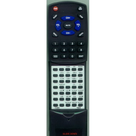 Replacement Remote for YAMAHA VC429600, RTVC429600, RSRX11, RX900, RX900U, RX1100U