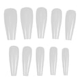 thumbnail image 1 of 500pcs Artificial Ballet Nails Tips Long Fake Nail Full Cover Fingernails Manicure Tools (Natural Color), 1 of 8
