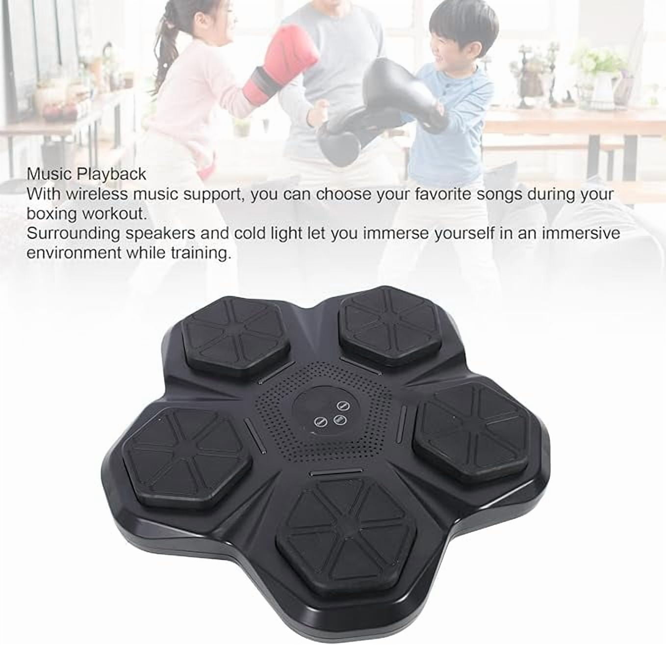 RKXQT Electronic Music Boxing Machine with LED Screen, Rechargeable Wall Mounted Smart Music Boxing Trainer for Home Indoor Gym