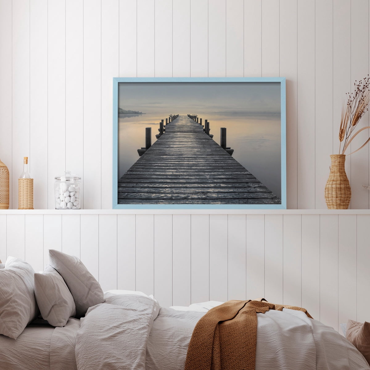 Sun Down by Mike Calascibetta - Restickable Framed Giclée Print