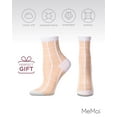 thumbnail image 6 of MeMoi Cheery Checker Sheer See-Through Ankle Socks - Womens - Female, 9-11, White, 6 of 12