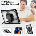 thumbnail image 4 of Tablet Case for Apple iPad 7th/8th/9th Generation 10.2-in Shockproof Rugged Cover with Rotating Stand & Pencil Holder, 4 of 7