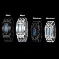 thumbnail image 5 of UDIYO Men Women Creative Stainless Steel LED Date Bracelet Watch Binary Wristwatch, 5 of 6